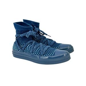 Converse Chuck Taylor All Star Blue Teal Knit Sock Hi Top Sneakers Casual Shoes